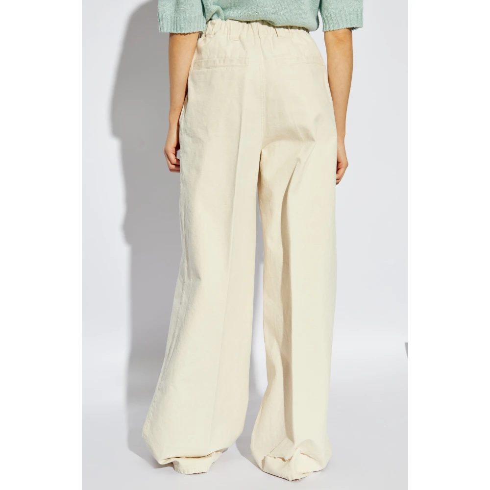 Maison Margiela Broek met zakken Beige Dames