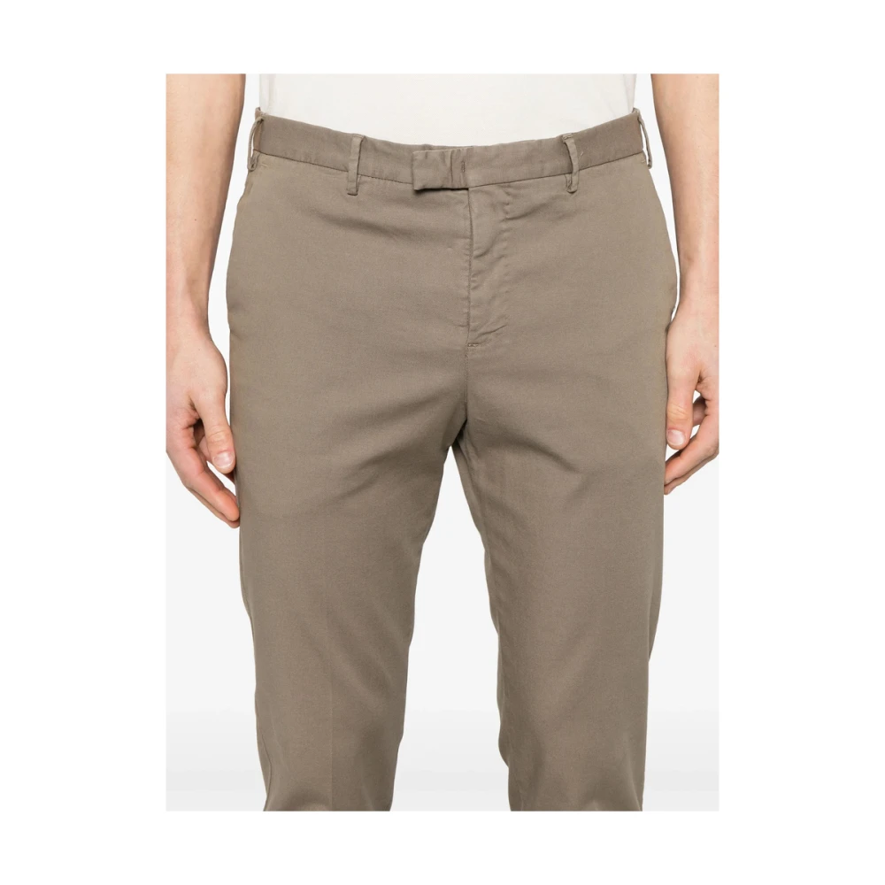 Pt01 Lichtbruine casual broek met zakken Brown Heren