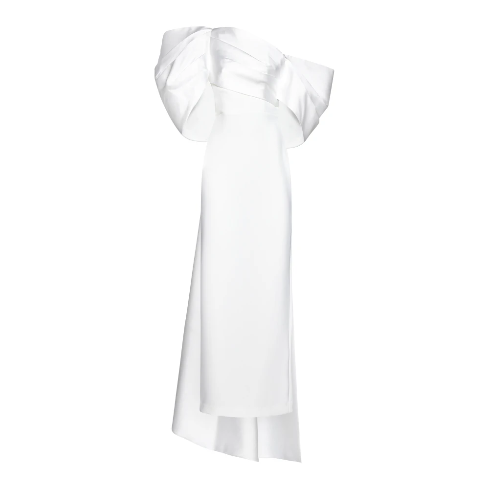 Solace London Witte Raye Maxi Jurk White Dames