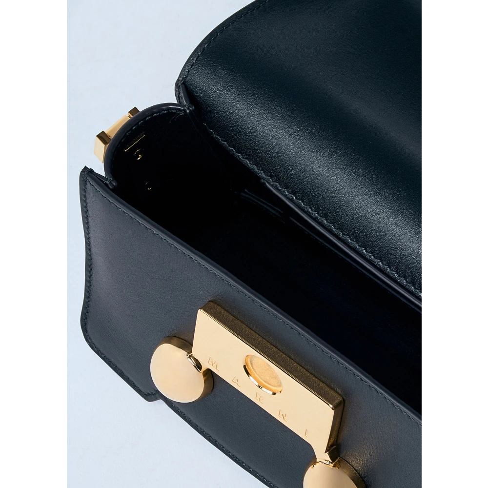 Marni Mini Schoudertas met Gouden Hardware Black Dames