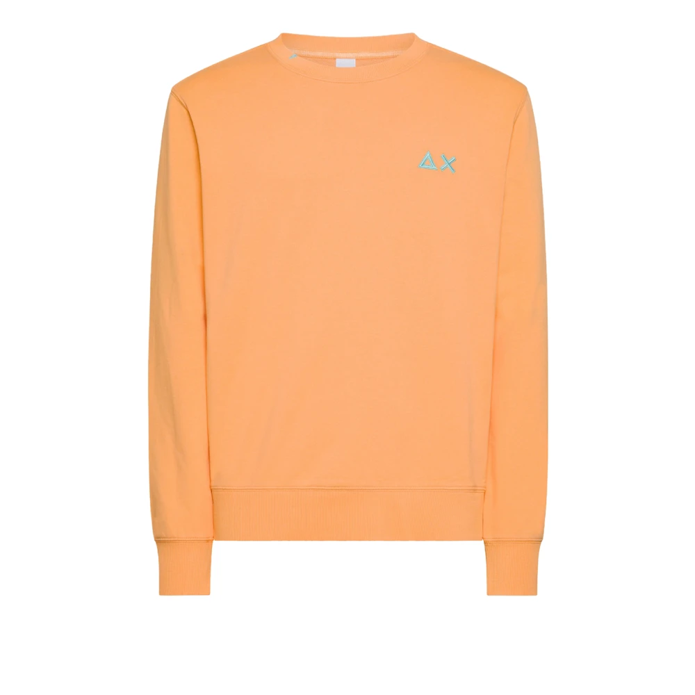 Sun68 Oranje Katoen Polyester Sweatshirt Mannen Orange Heren