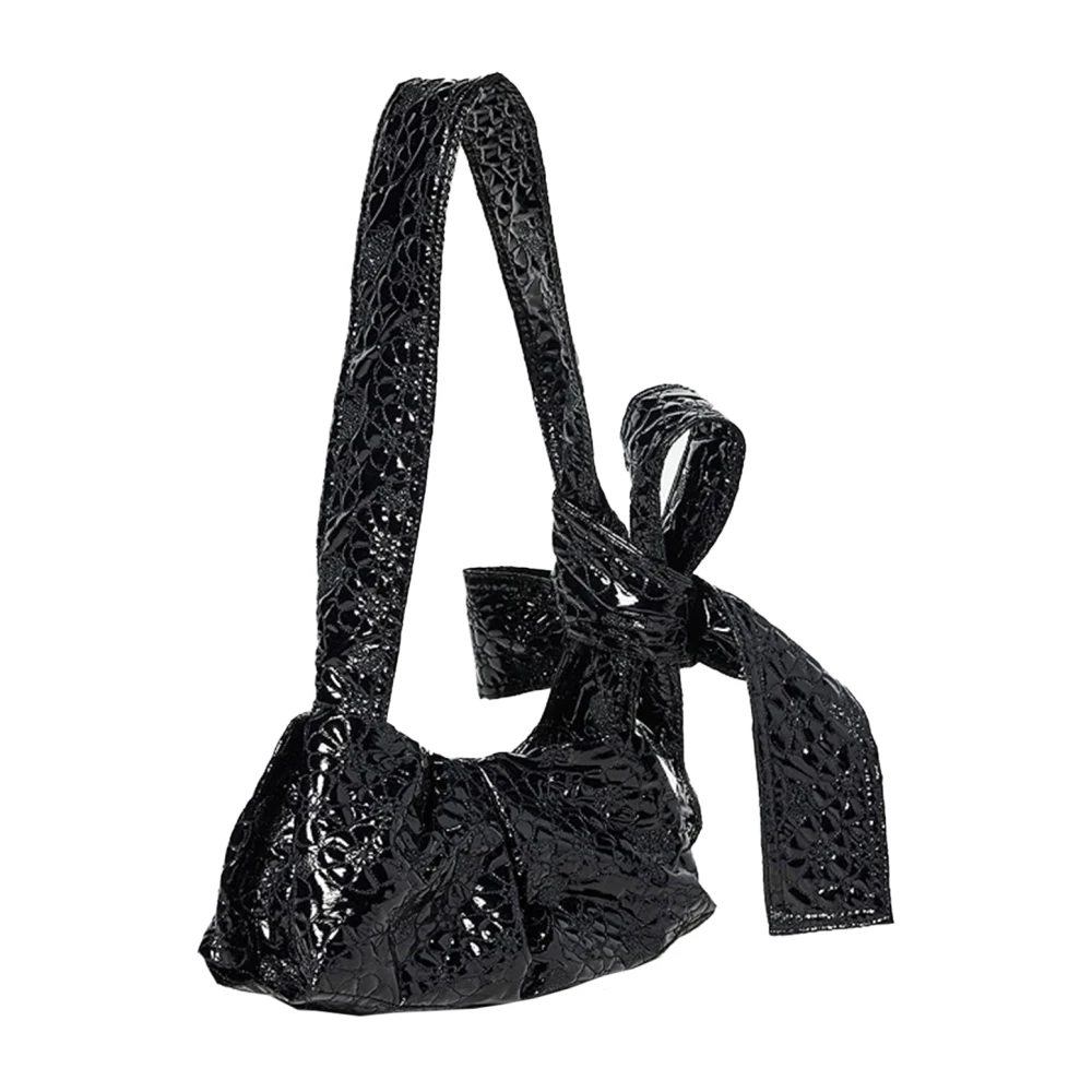 Cecilie Bahnsen Strik-Detail Canvas Tas Black Dames