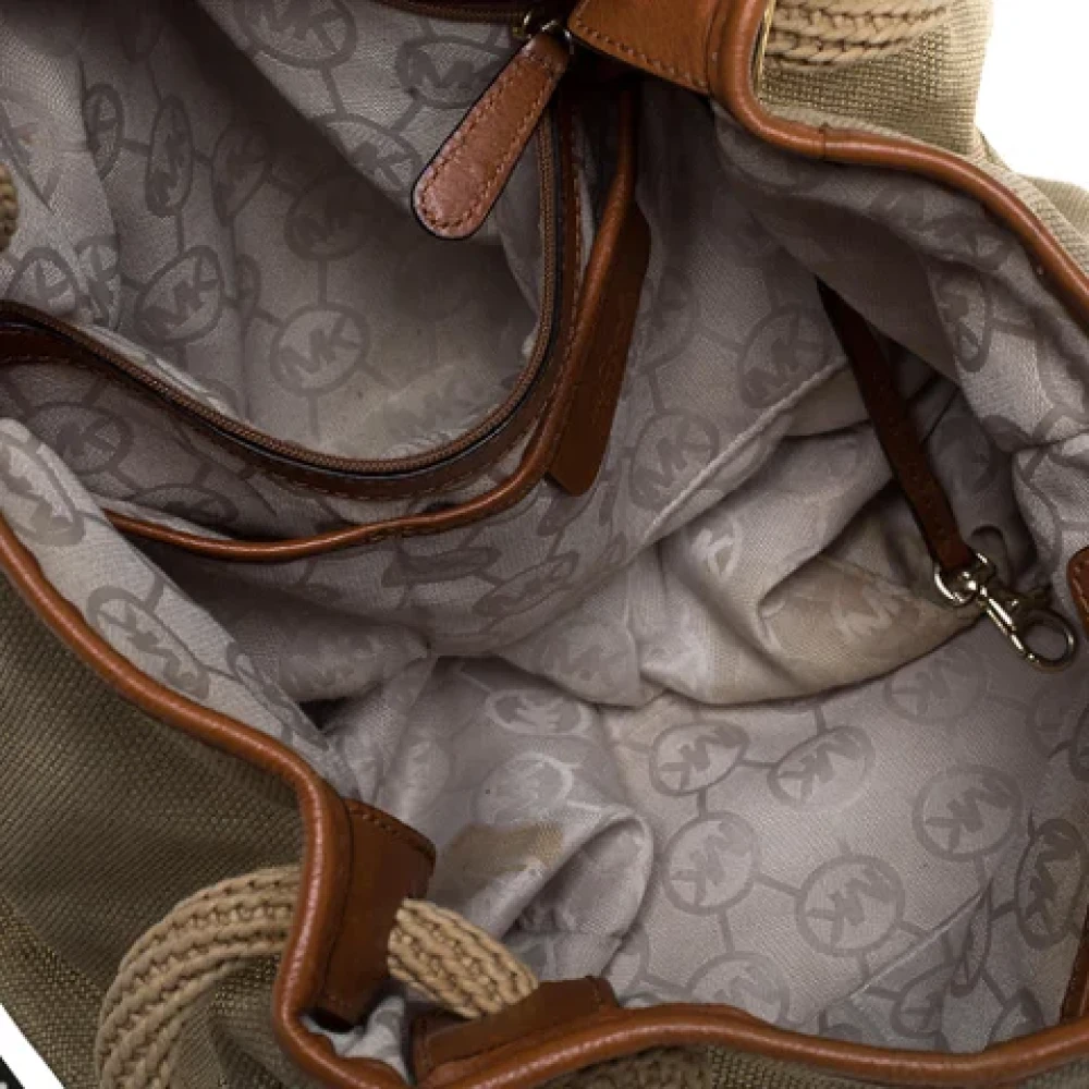 Michael Kors Pre-owned Canvas totes Beige Dames