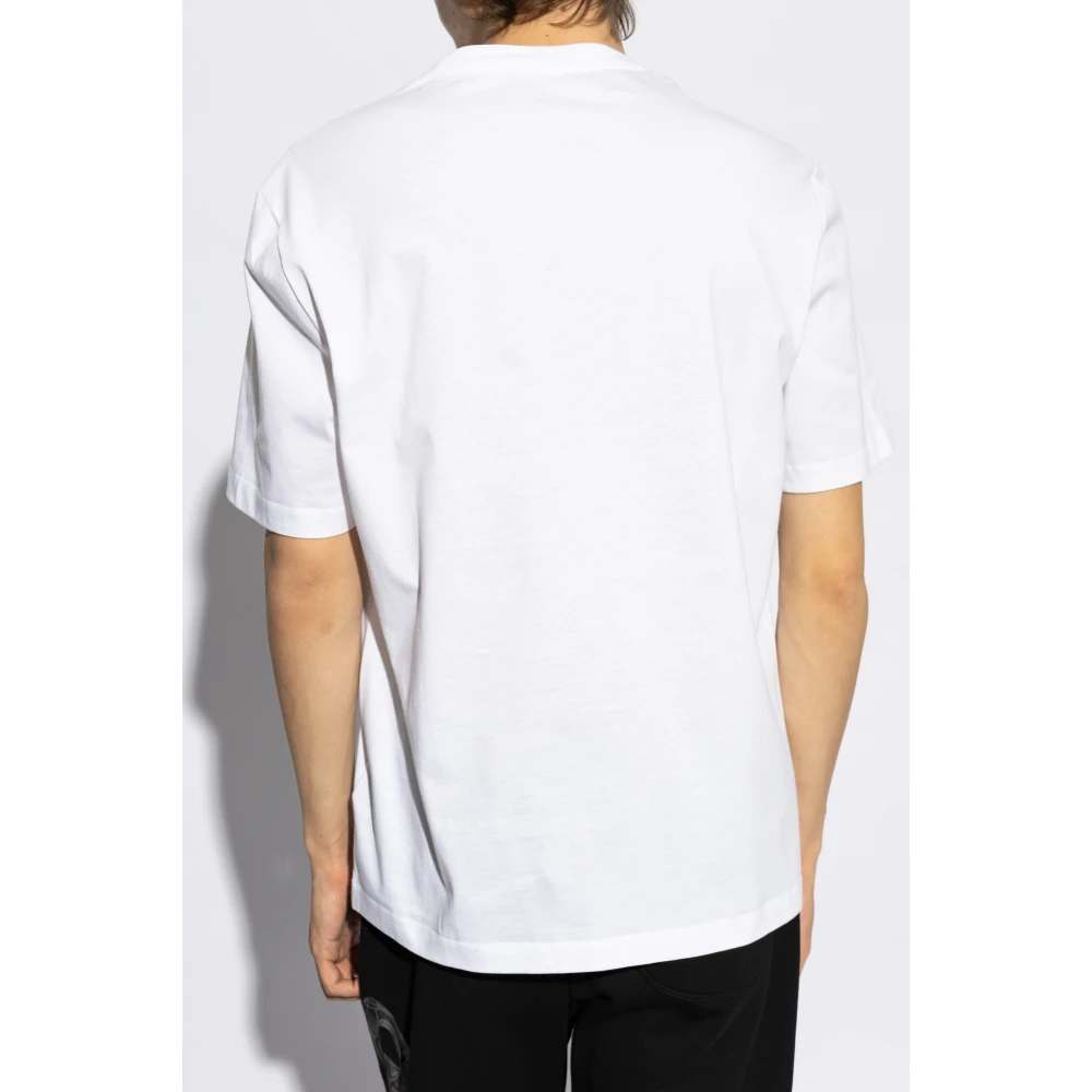 Versace T-shirt met kleurrijke print White Heren