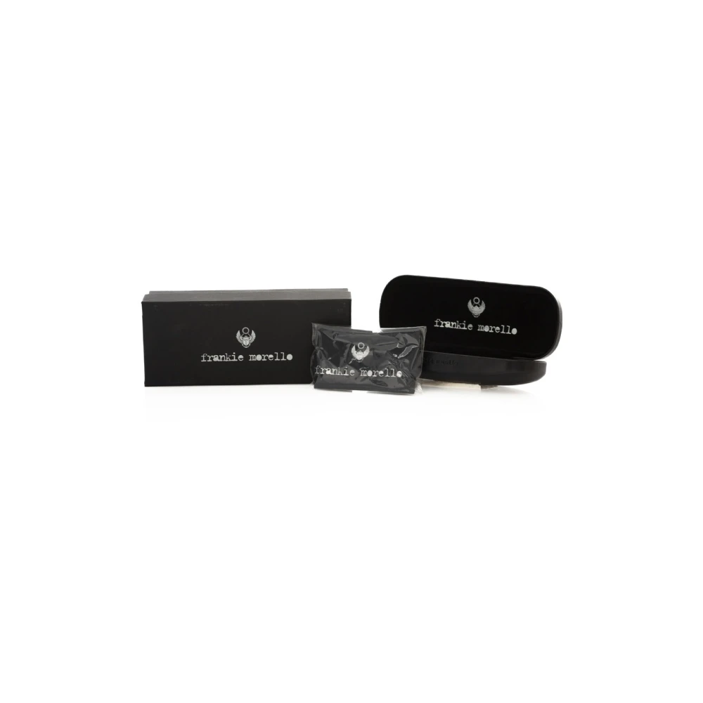 Frankie Morello Clubmaster Metalen Frame Bril Black Heren
