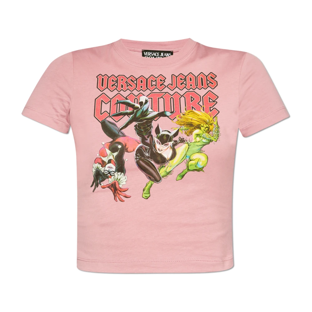 Versace Jeans Couture T-shirt met print Pink Dames