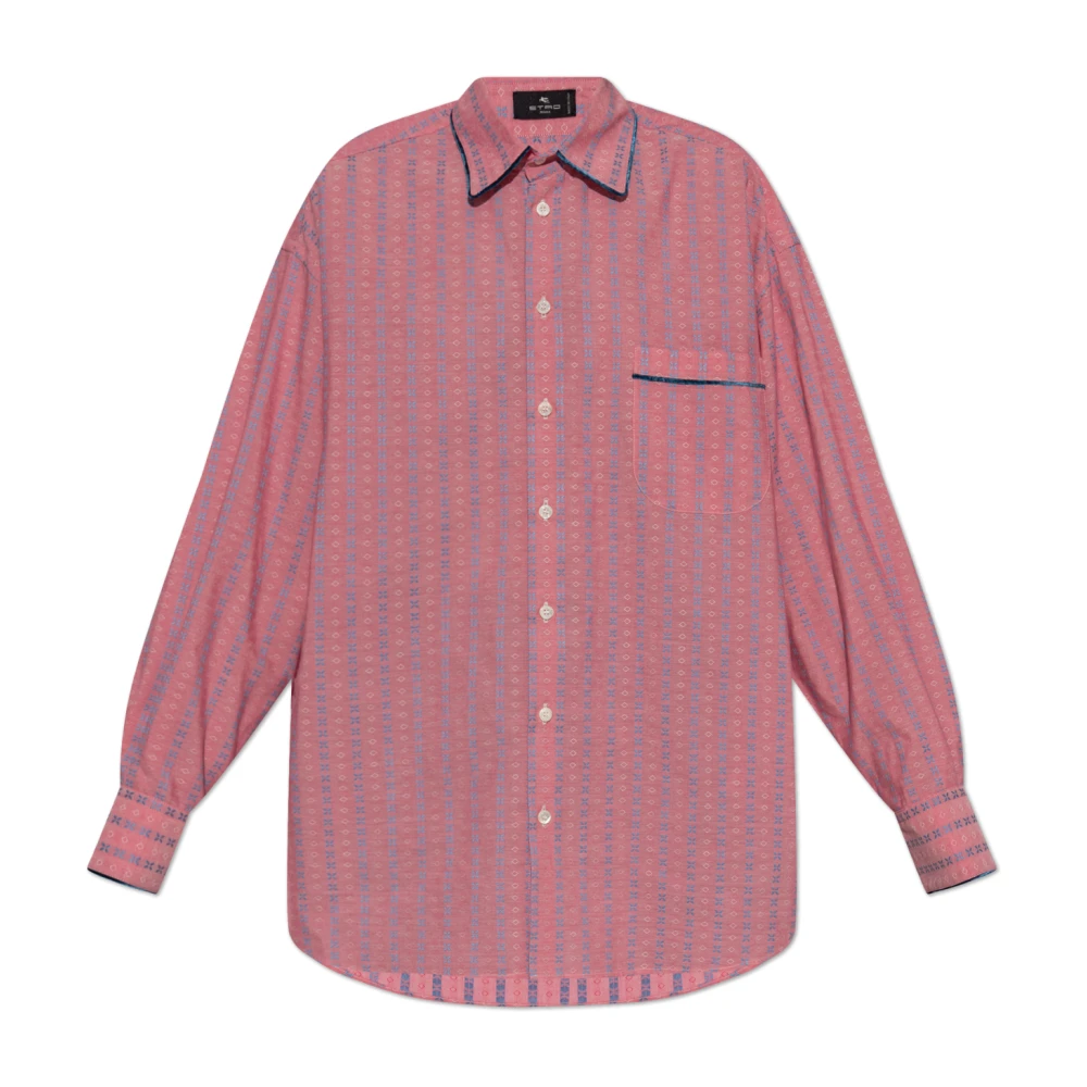 ETRO Gestreept overhemd Pink Dames