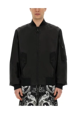 Baroque Print Bomber Jacket