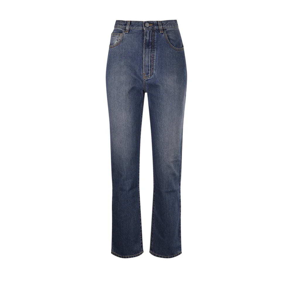 Alaïa Vintage High Waist Pant Blue Dames