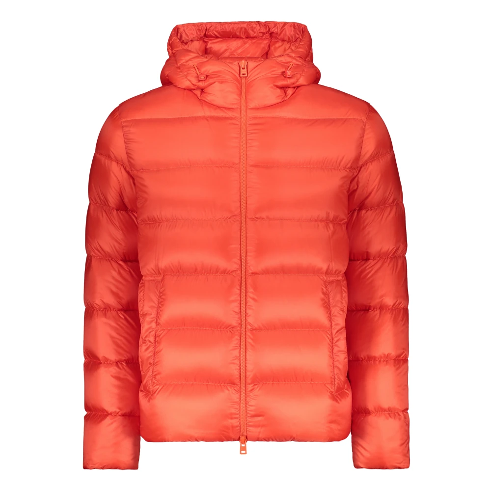 Herno Ganzendons Hooded Ritsjas Red Heren