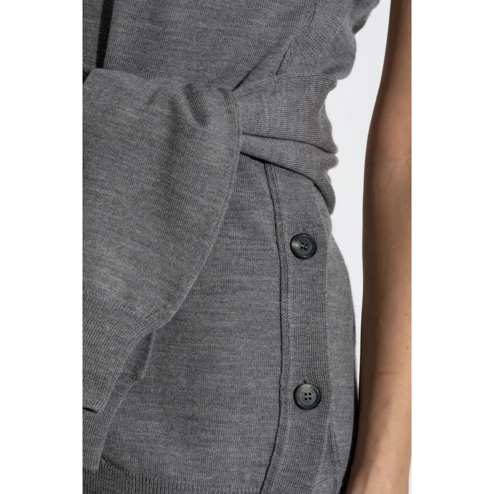 Moschino Wollen Top Gray Dames