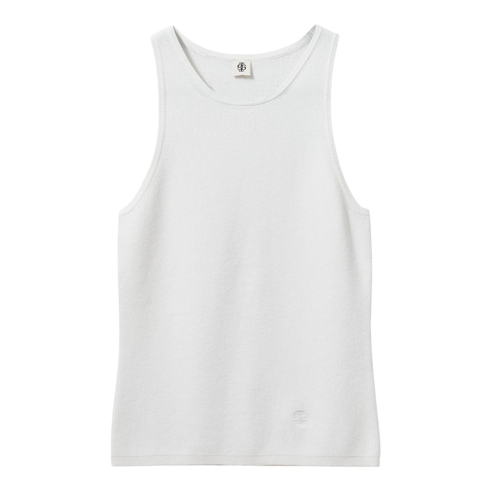 The Garment Women's White Sleeveless Tops, M, Viscose Blend Tank Top