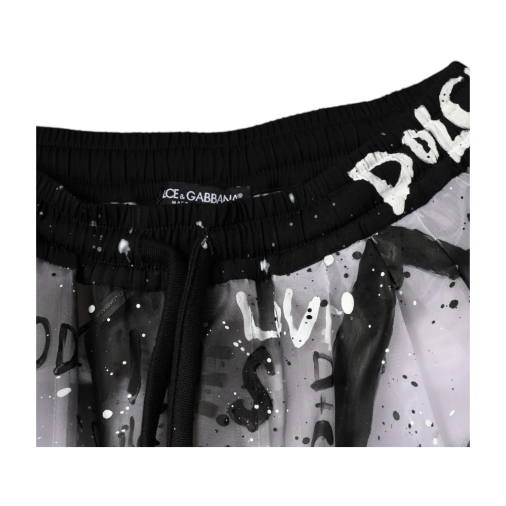 Dolce & Gabbana GraffitiPrint Cargo Broek Multicolor Dames