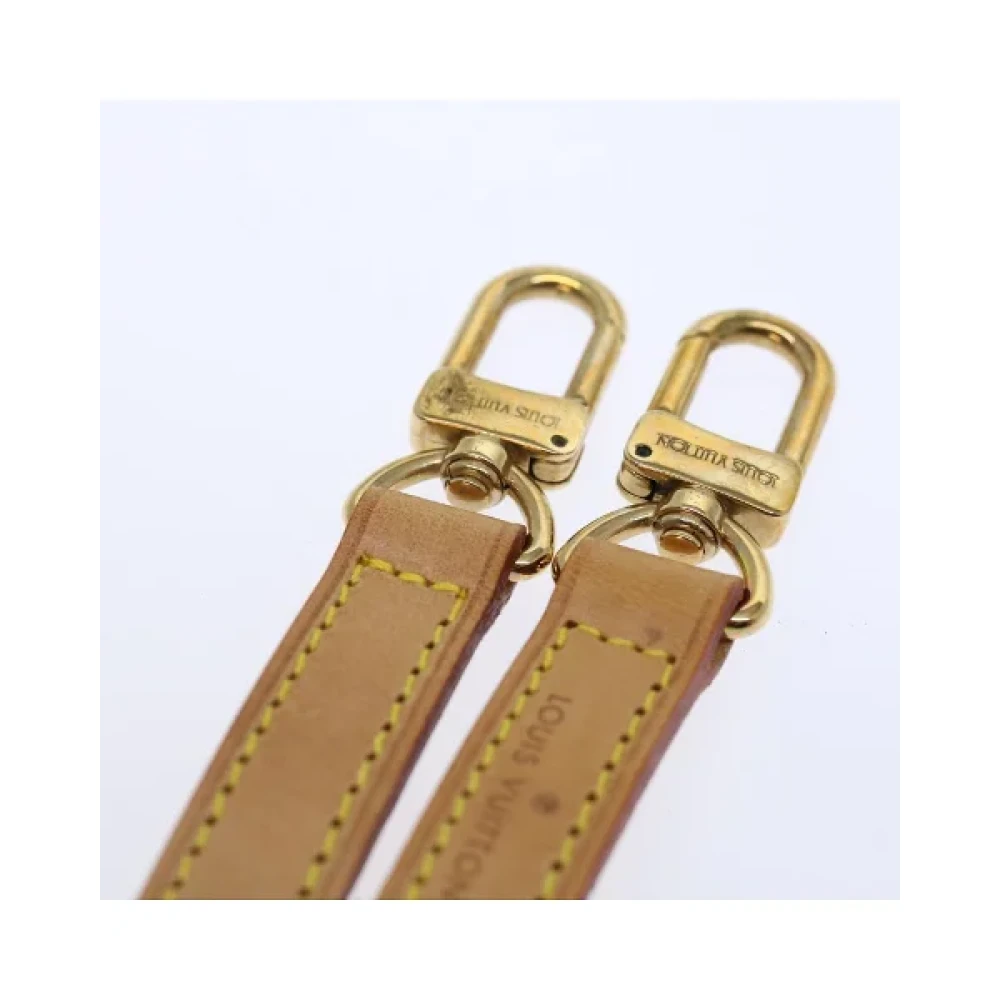Louis Vuitton Vintage Pre-owned Leather belts Beige Dames
