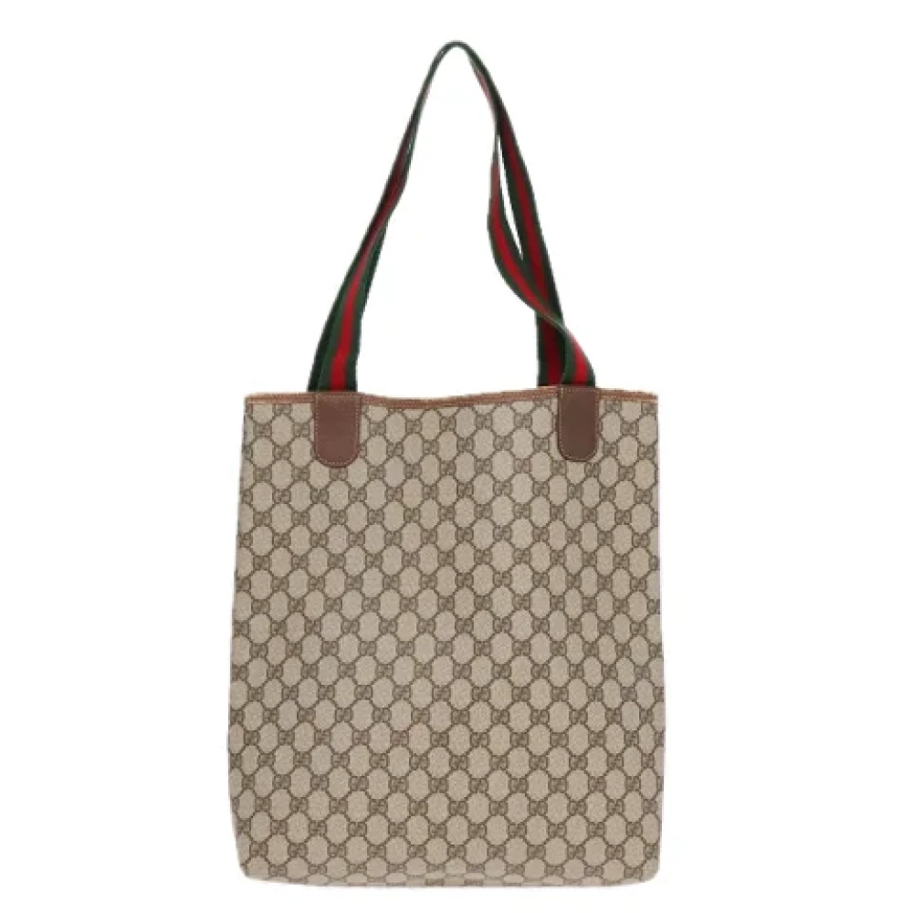 Gucci Vintage Pre-owned Canvas totes Beige Dames