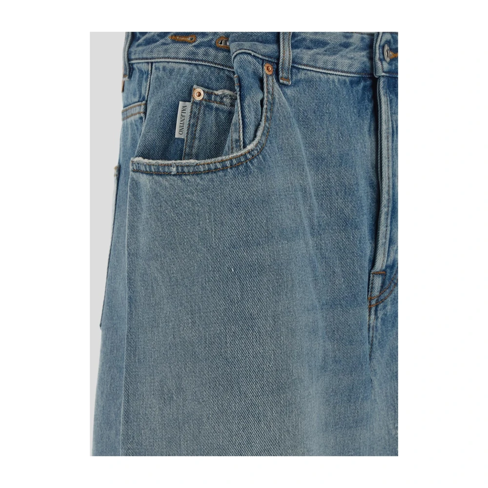 Valentino Losse Jeans van katoen Blue Heren