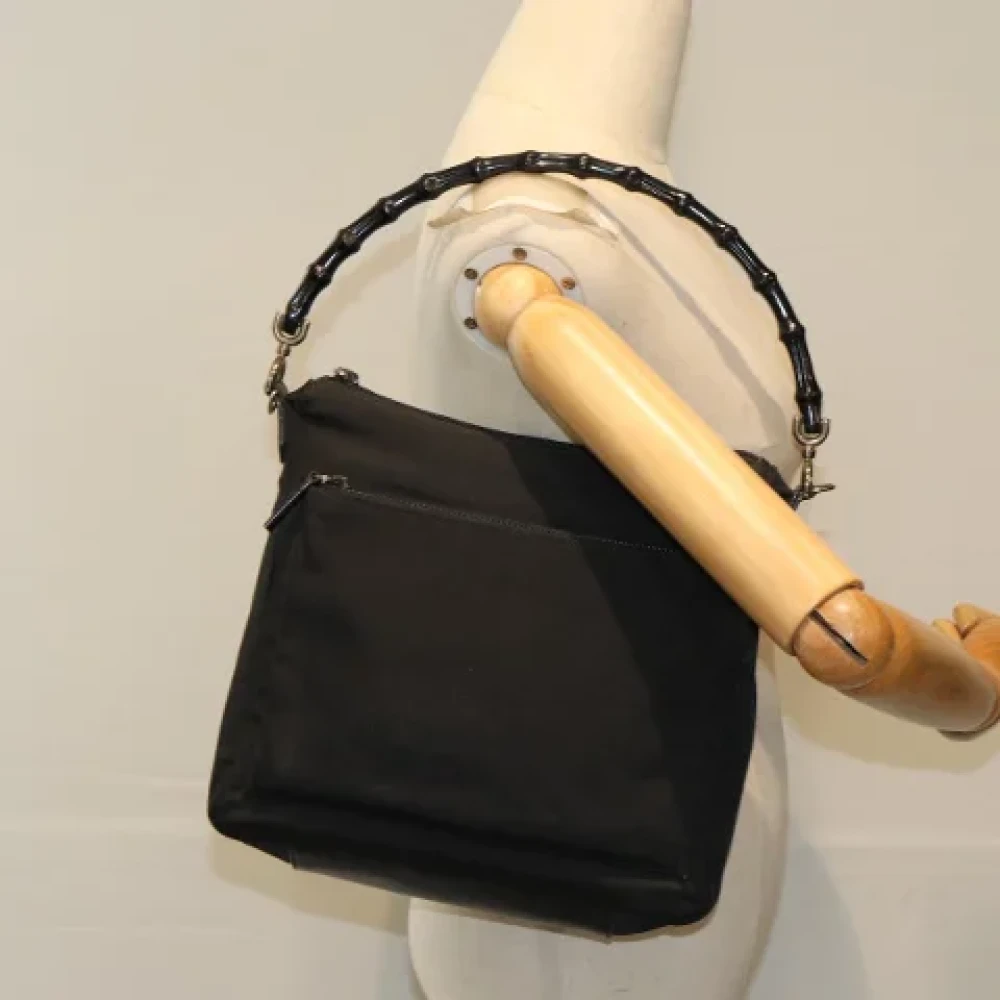 Gucci Vintage Pre-owned Fabric gucci-bags Black Dames
