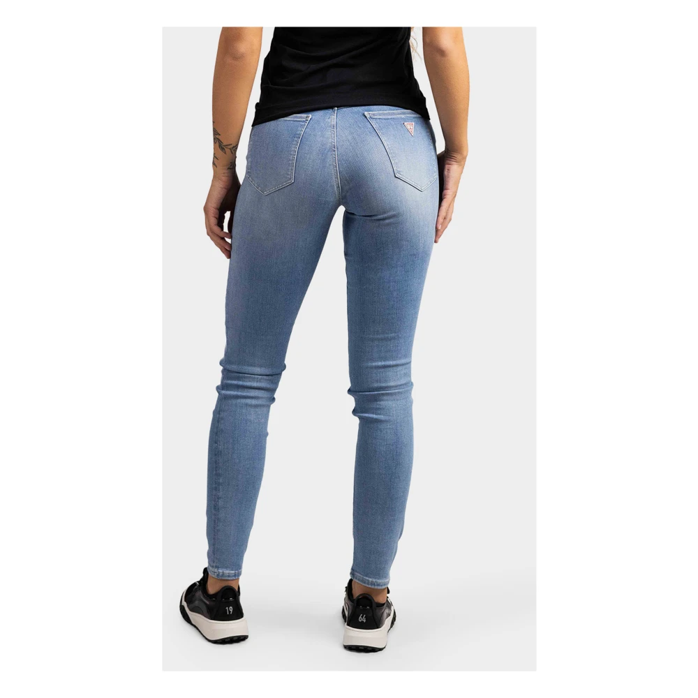 Guess 1981 Skinny Jeans Dames Lichtblauw Blue Dames