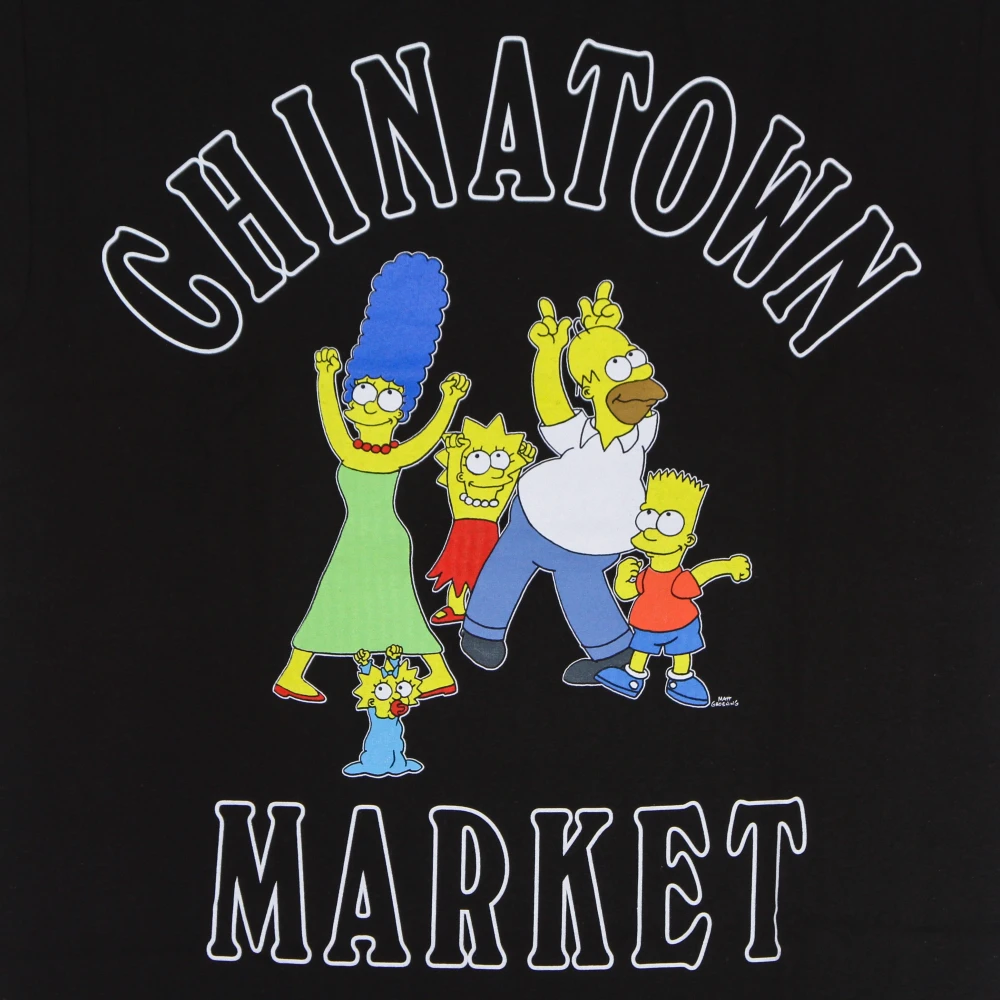 Market The Simpsons Zwarte Heren Tee Black Heren