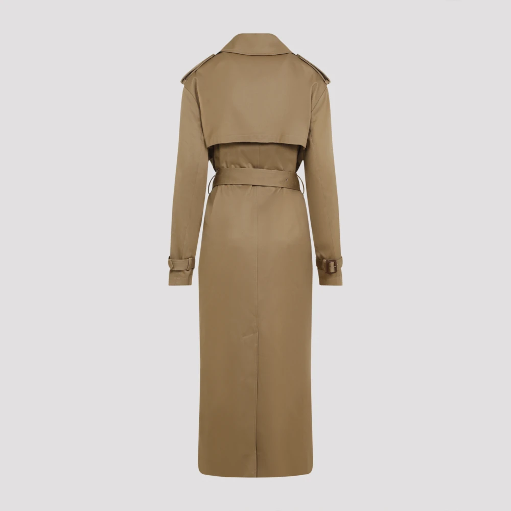Saint Laurent Neutrale Trenchcoat Aw24 Beige Dames