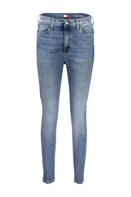 Blå High Skinny Jeans för Kvinnor