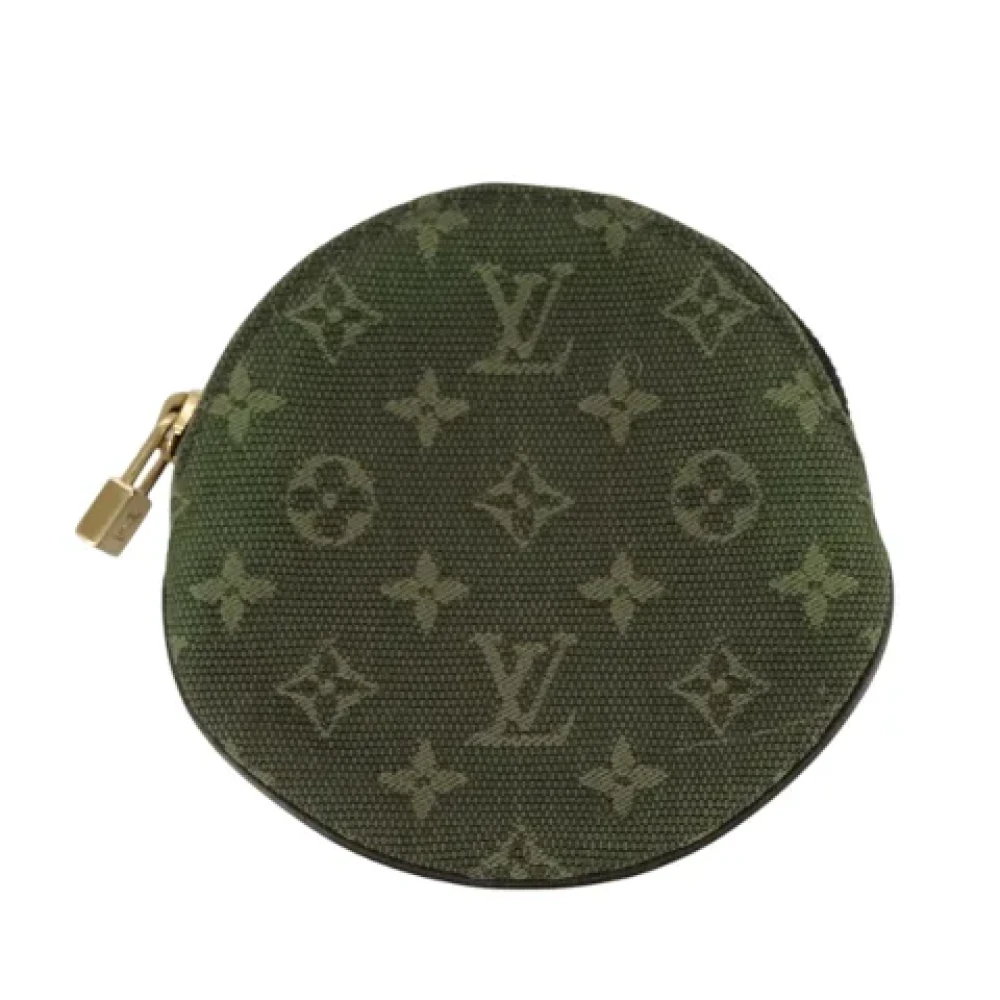 Louis Vuitton Vintage Pre-owned Canvas wallets Green Dames