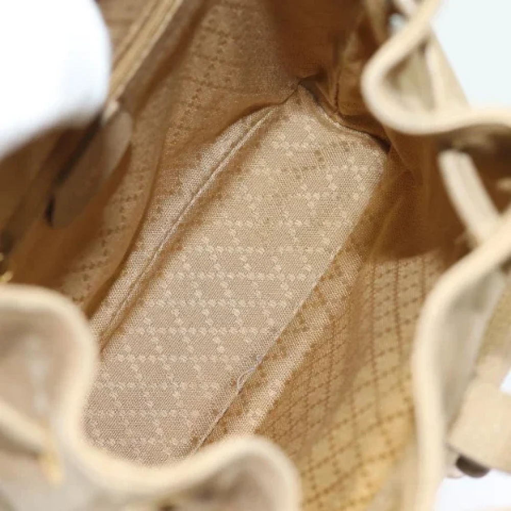 Gucci Vintage Pre-owned Suede backpacks Beige Dames
