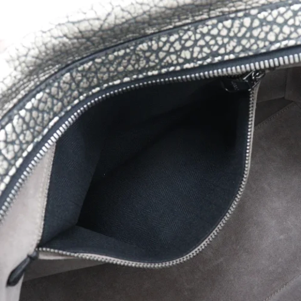 Loewe Pre-owned Leather handbags Gray Dames