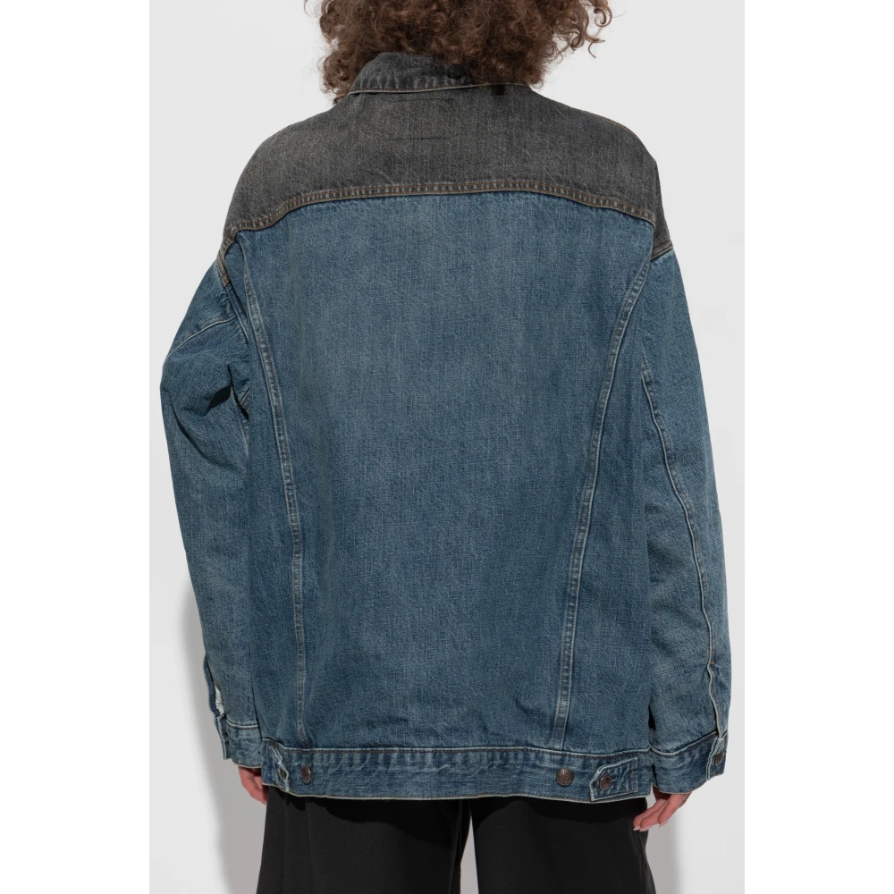 R13 Oversized Denim Jas Blue Dames