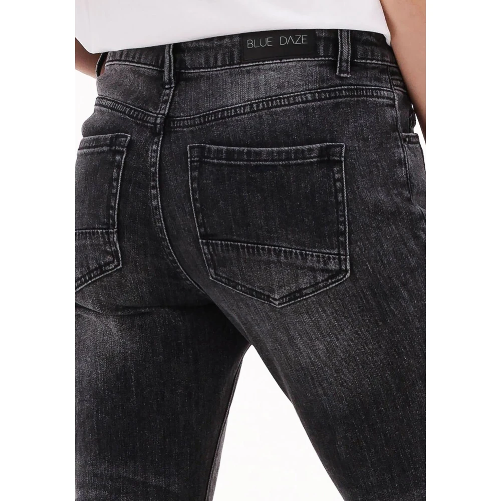 Summum Woman Zwarte Bootcut Cropped Jeans Heavy Twill Black Dames