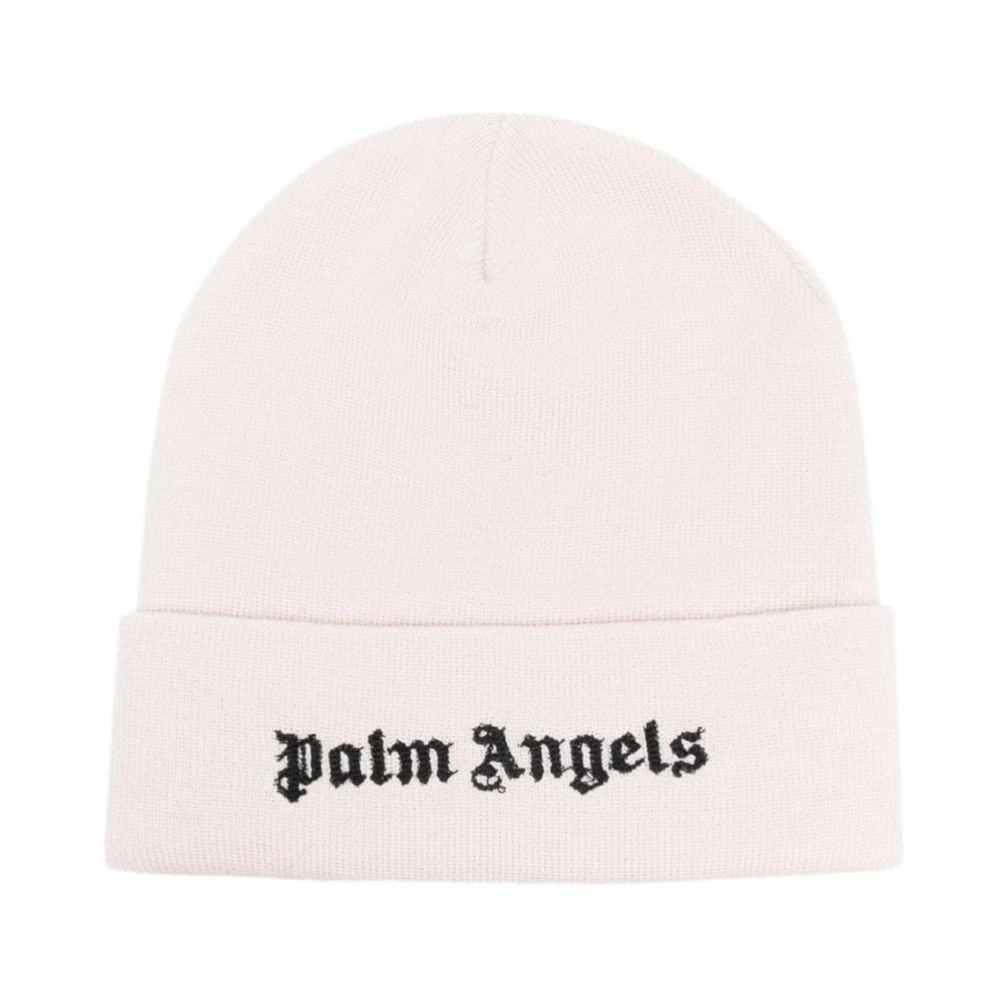 Palm Angels Klassieke Logo Beanie Hoed Pink Dames