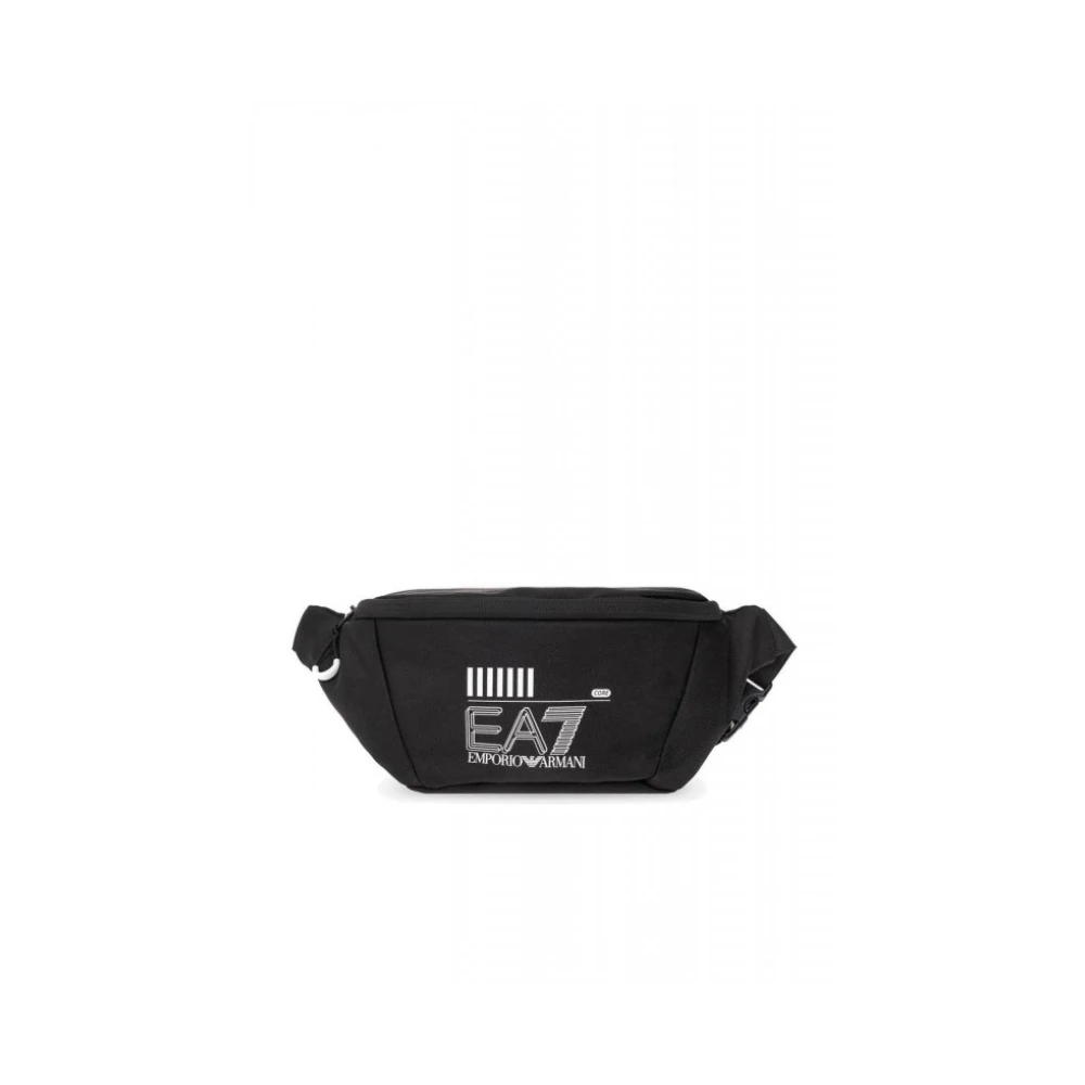 Emporio Armani Ea7 Svart Logo Belt Bag
