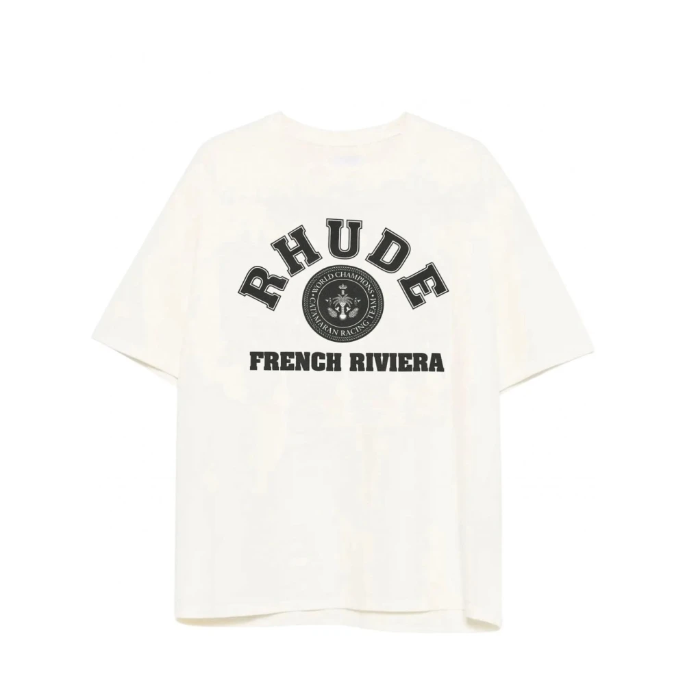 Rhude French Riviera T-Shirt White Heren