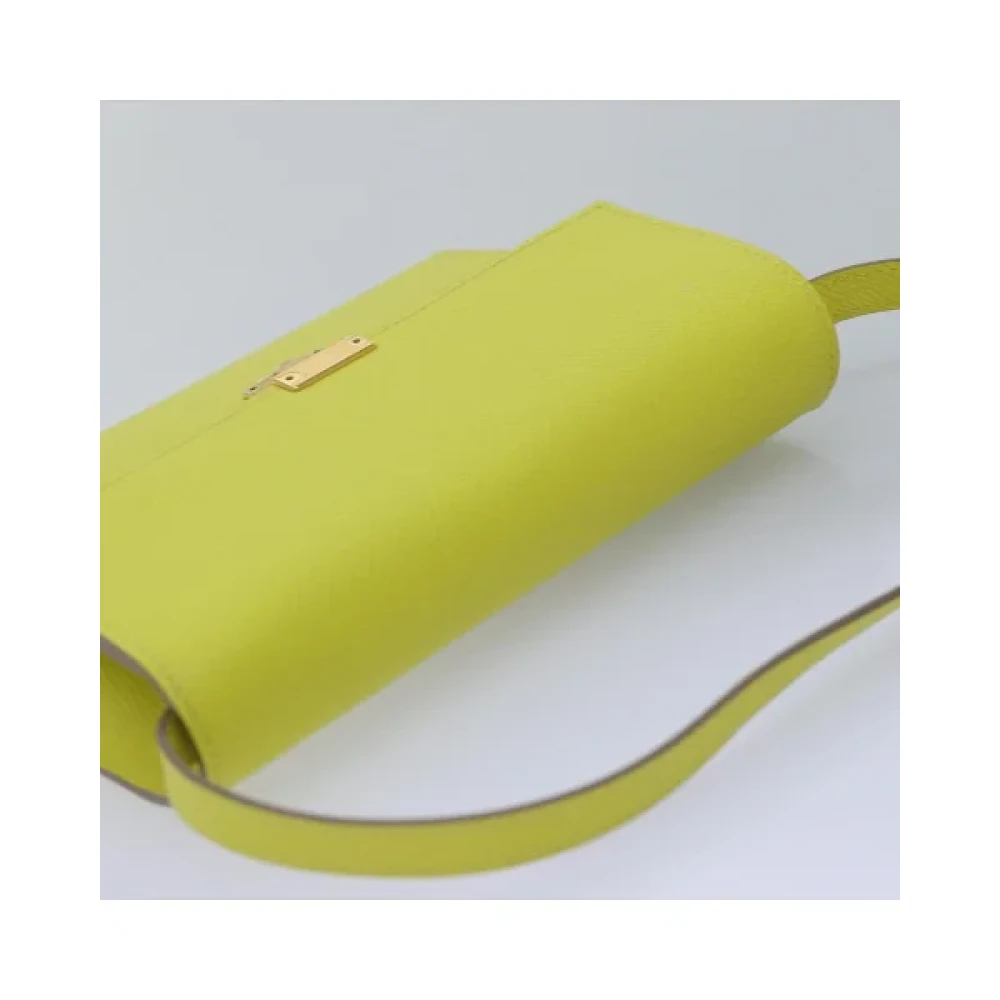 Hermès Vintage Pre-owned Leather shoulder-bags Green Dames