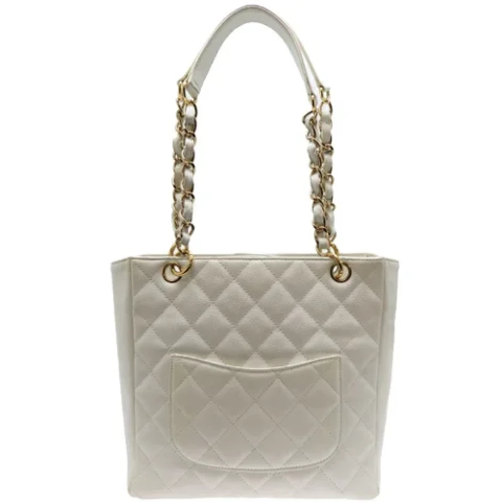 Chanel Vintage Pre-owned Leather chanel-bags White Dames