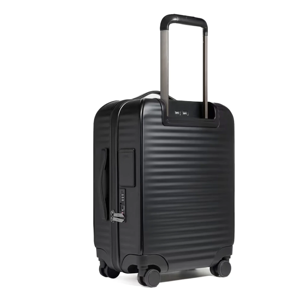 Ermenegildo Zegna Elegante Zwarte Trolley Tas Black Unisex