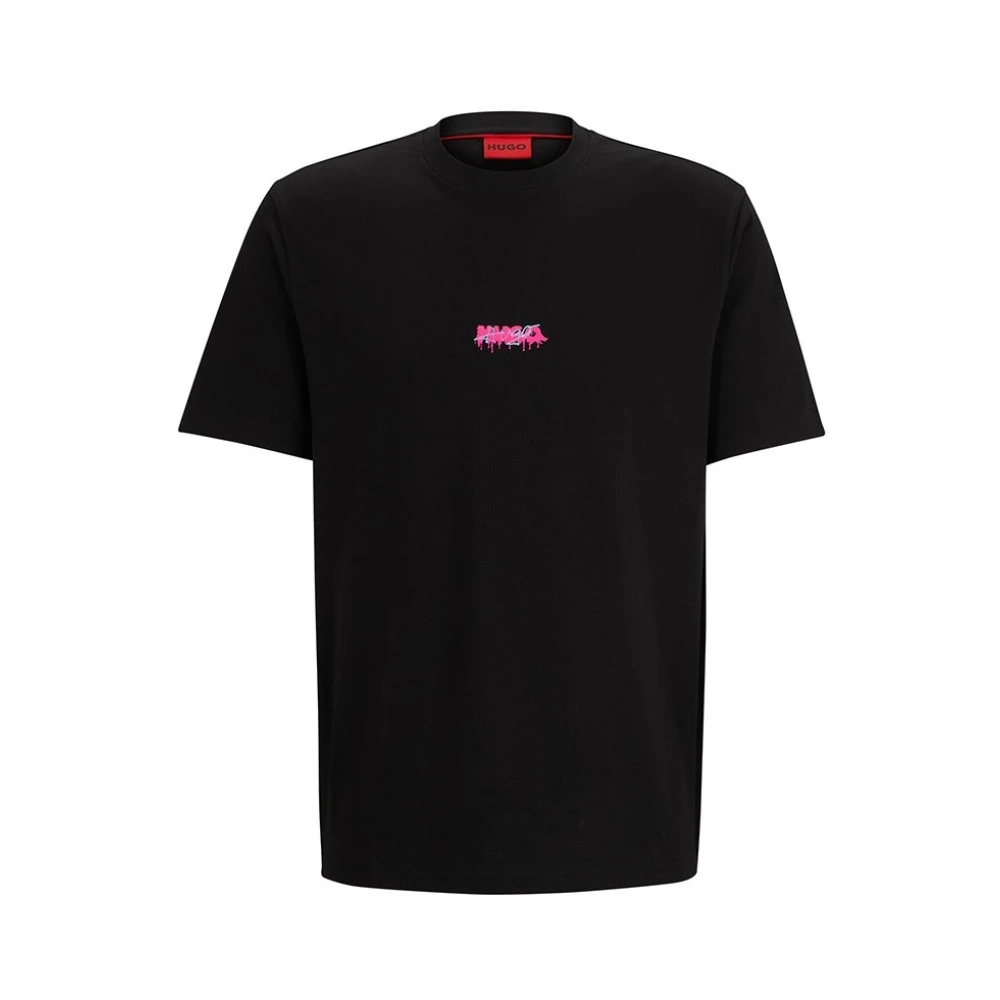 Hugo Boss Stijlvol T-shirt voor mannen Black Heren