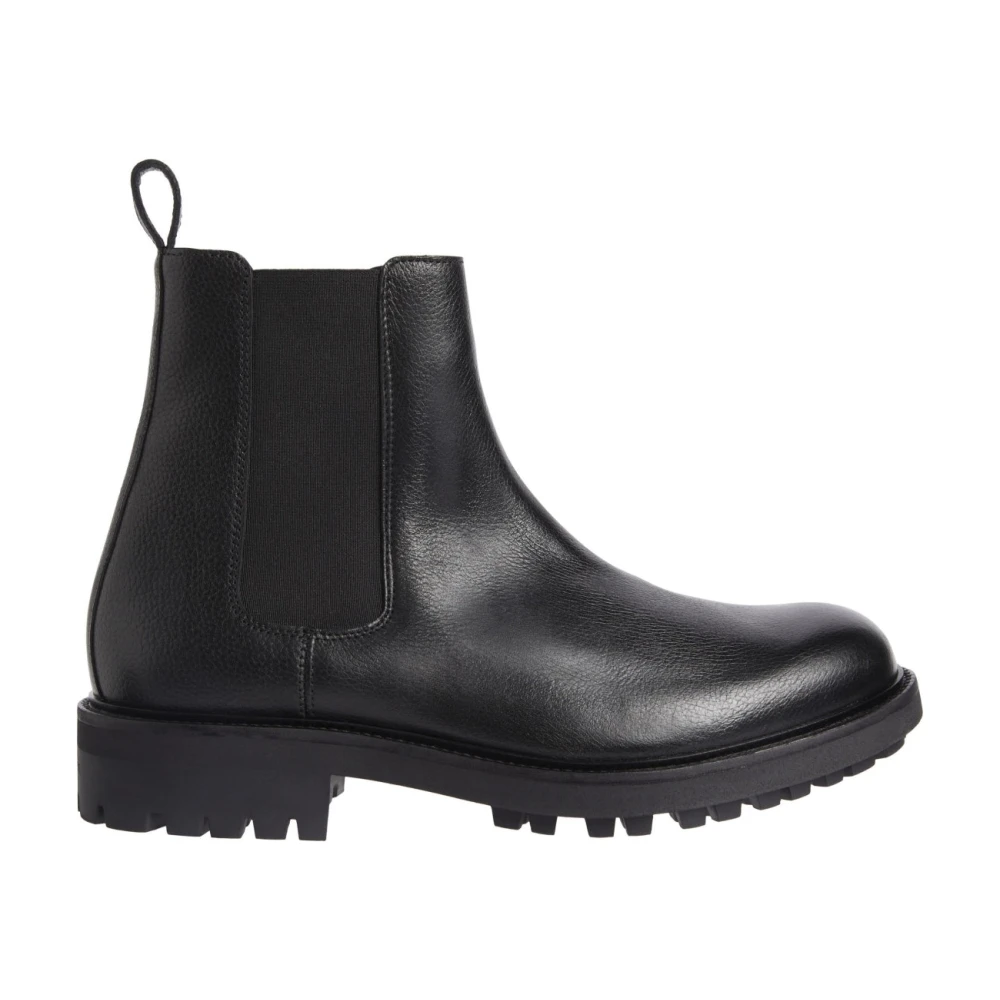 Calvin Klein Men's Black Chelsea Boots, 9 Uk, Chelsea Ankle Boots