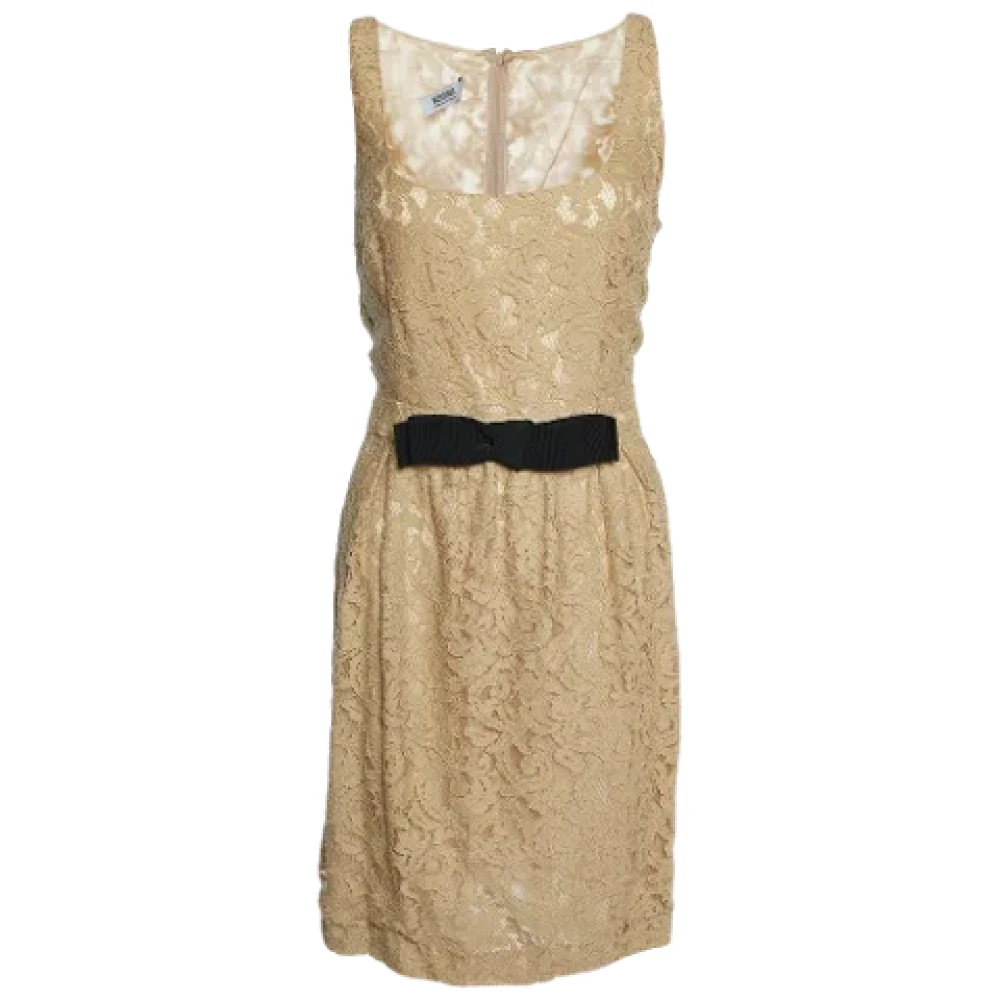 Moschino Pre-Owned Pre-owned Lace dresses Beige Dames