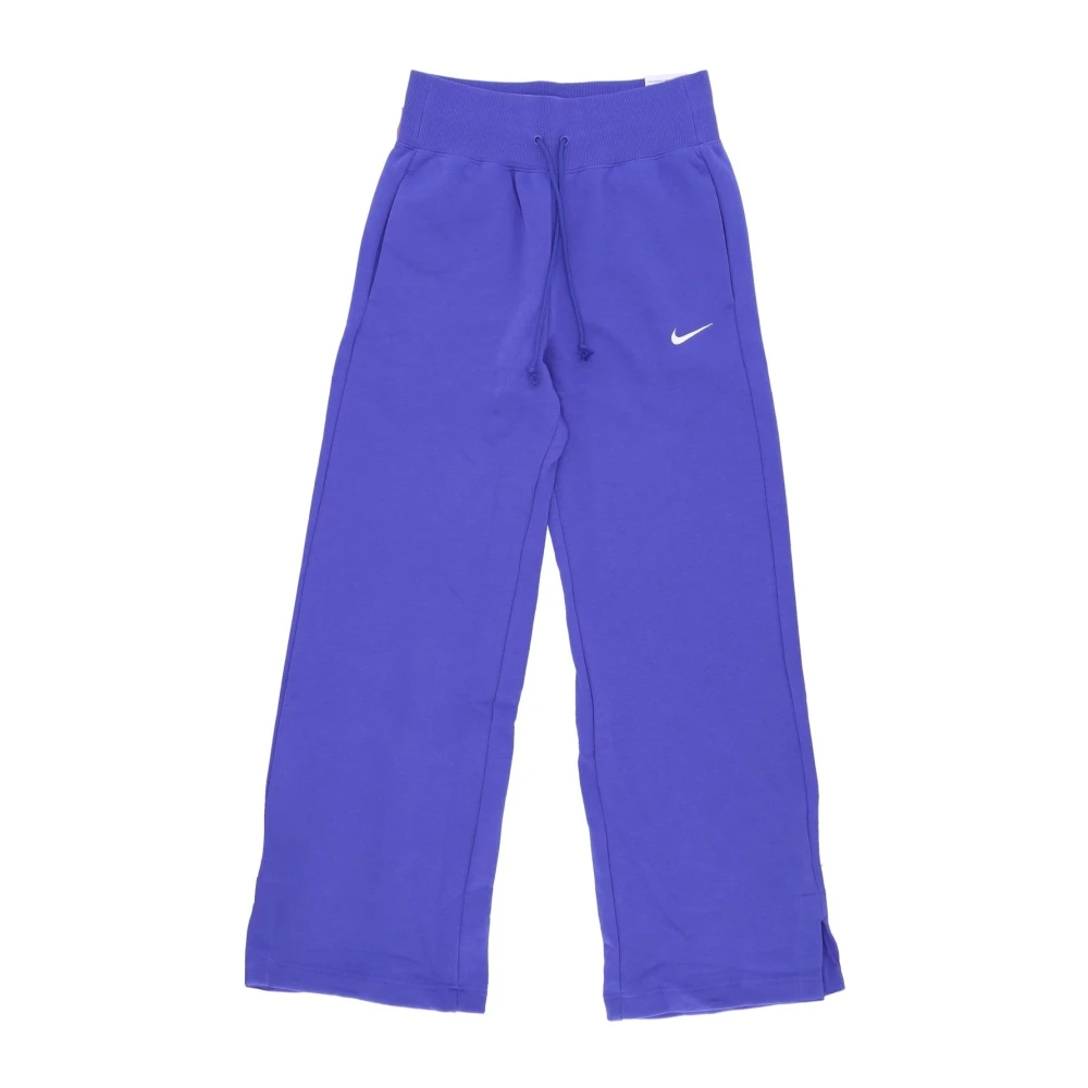 Nike Wide-Leg Fleece Pant Blue Dames