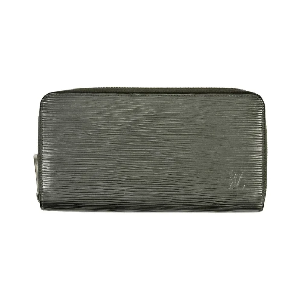 Louis Vuitton Vintage Pre-owned Leather wallets Gray Dames