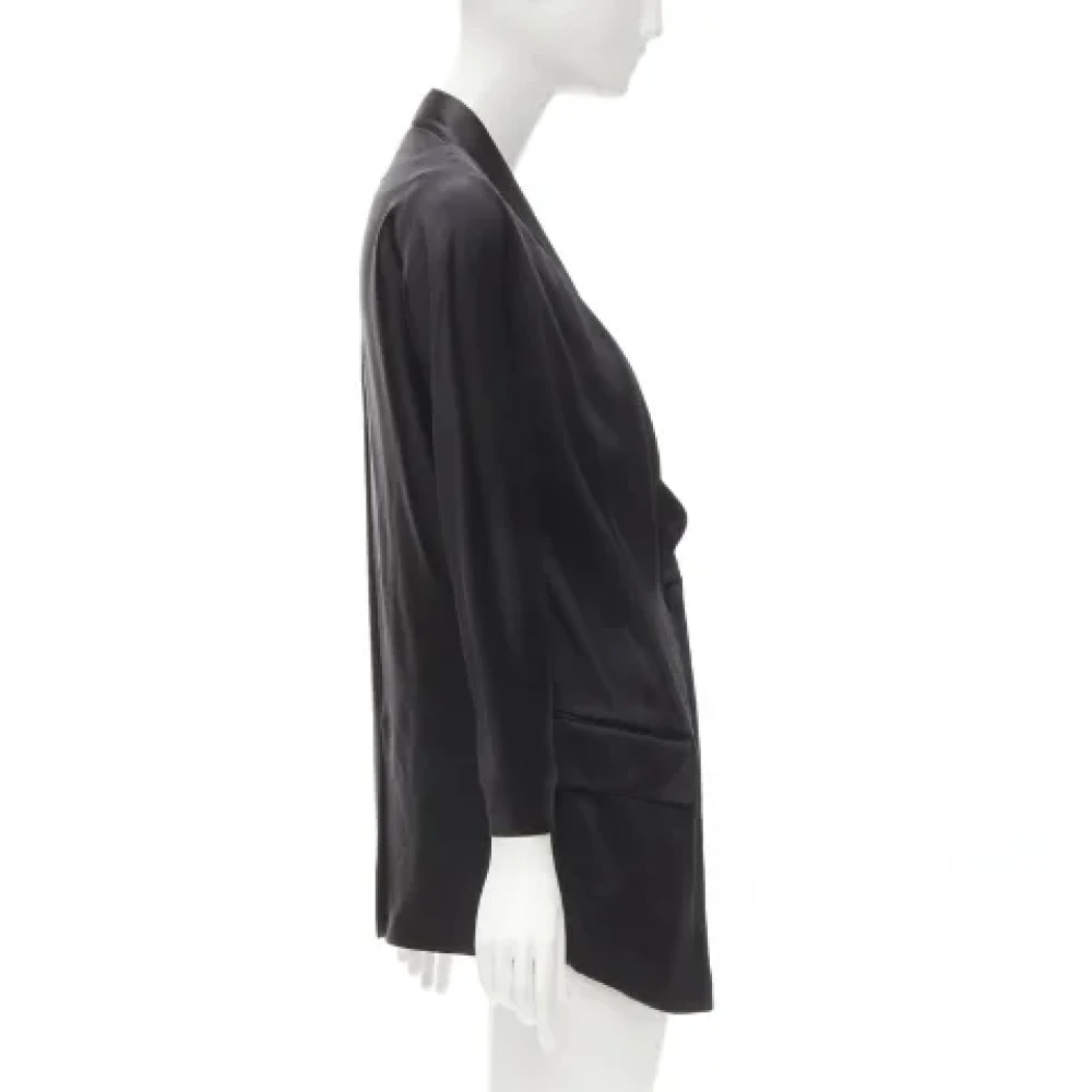 Givenchy Pre-owned Silk outerwear Black Dames