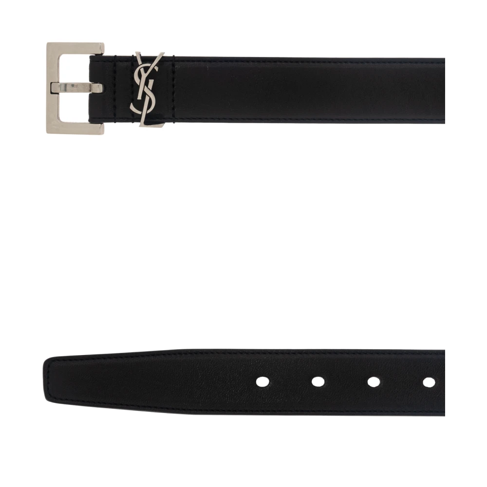 Saint Laurent Cassandre Riem Black Heren