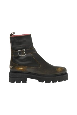 bottes-de-combat-en-cuir-vintage-avec-boucle