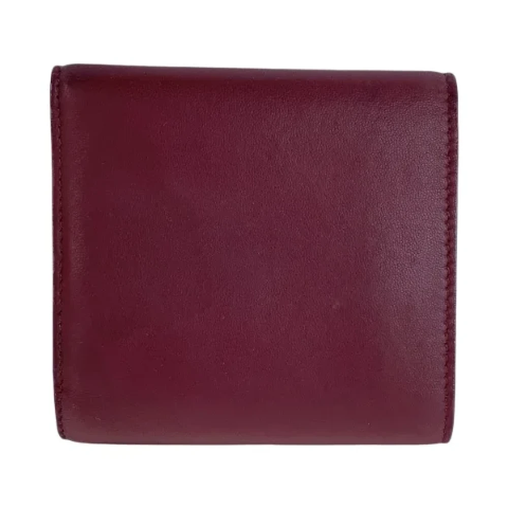 Bottega Veneta Vintage Pre-owned Leather wallets Red Dames