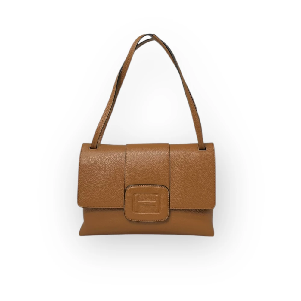 Hogan Geëtste Crossbody Tas Brown Dames