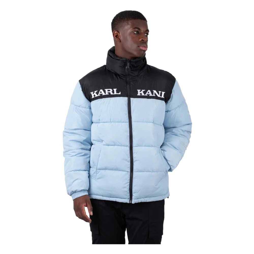 Karl Kani Retro Essential Puffer Jas Blue Heren