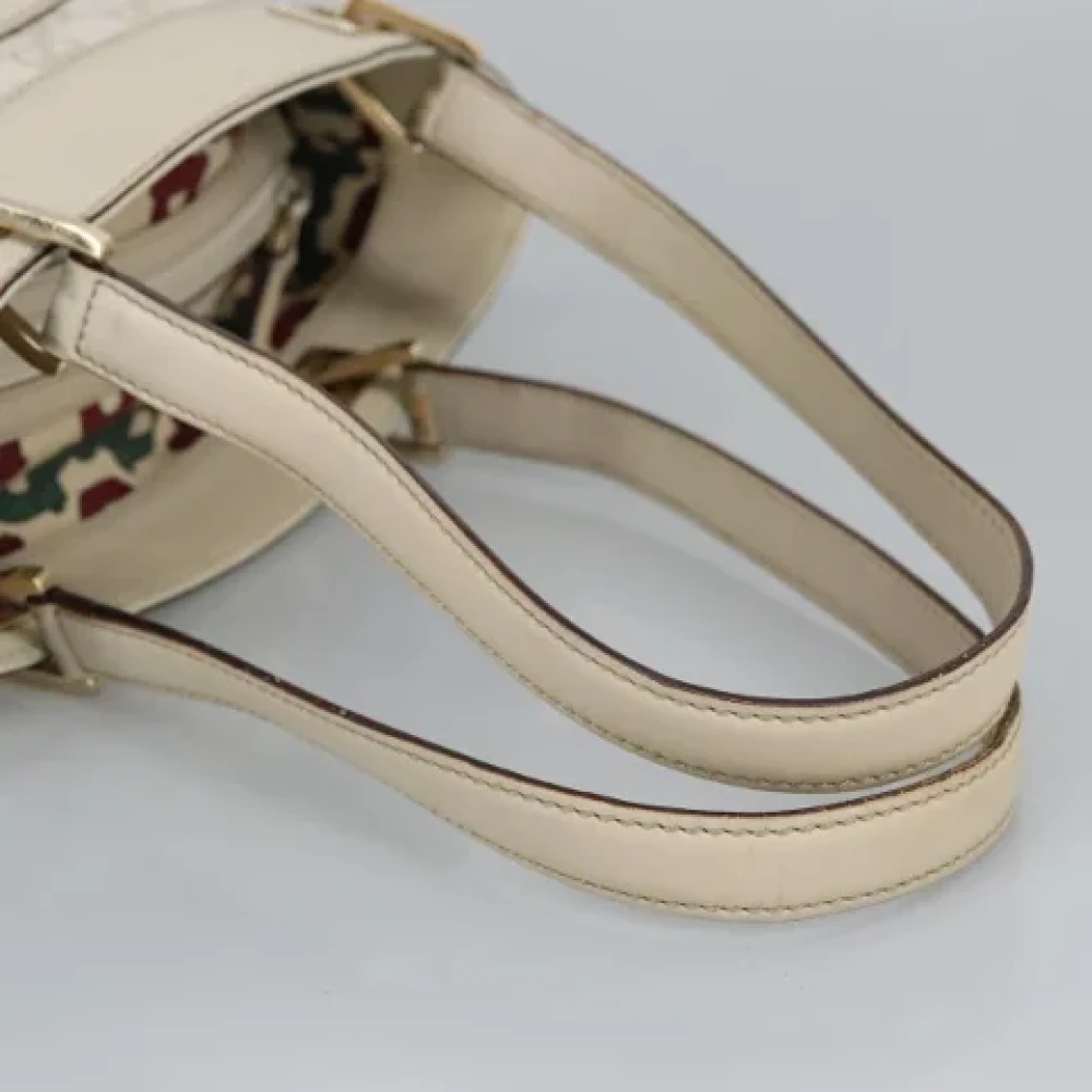 Gucci Vintage Pre-owned Leather gucci-bags White Dames