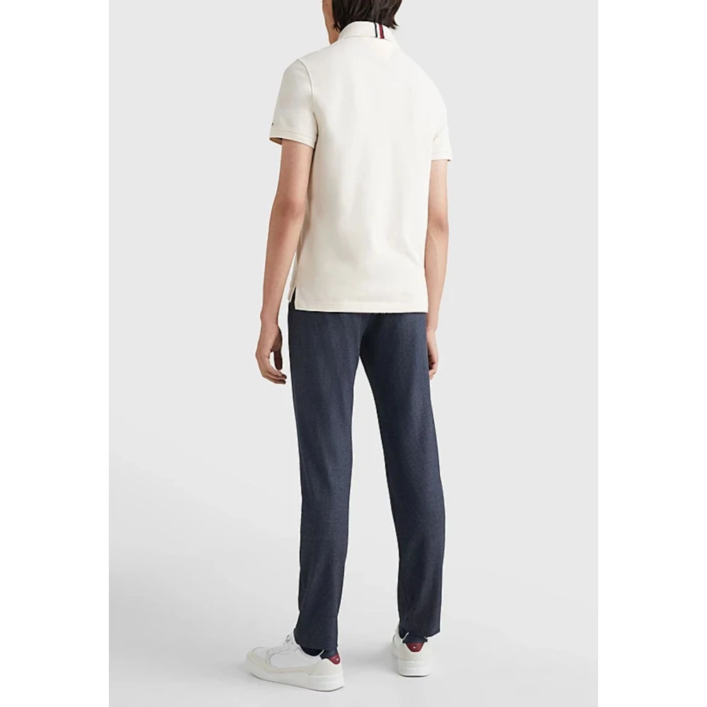 Tommy Hilfiger Icon Crest Borst Logo Slim Polo Beige Heren