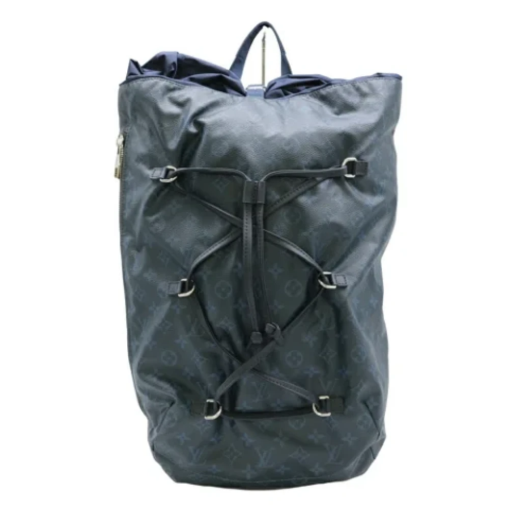 Louis Vuitton Vintage Pre-owned Canvas backpacks Blue Dames